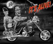 Frankie's Ride Horror Classic B&W version