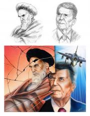 Ayatollah Khomeini & President Ronald Reagan
