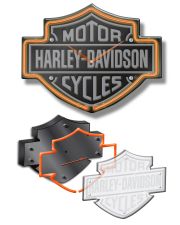 H-D® Logo shaped neon clock