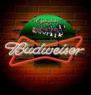 Budweiser® Clydesdales backlit illuminated neon sign