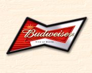 Budweiser® Custom bowtie shaped pub mirror concept