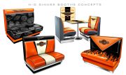 H-D® different style dinner booth designs