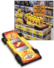 Pennzoil® mechanic's creeper decal for promotion store display