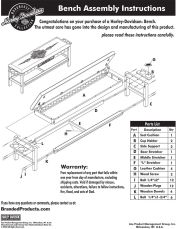 HD Bench Assembly Instructions