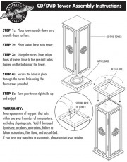 HD CD/DVD Tower Assembly Instructions