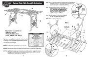 HD Outdoor Picnic Table Assembly Instructions